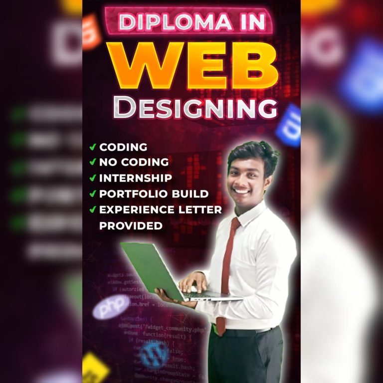DIPLOMA IN WEB DESIGNING – Design Your Future, Build Your Website!