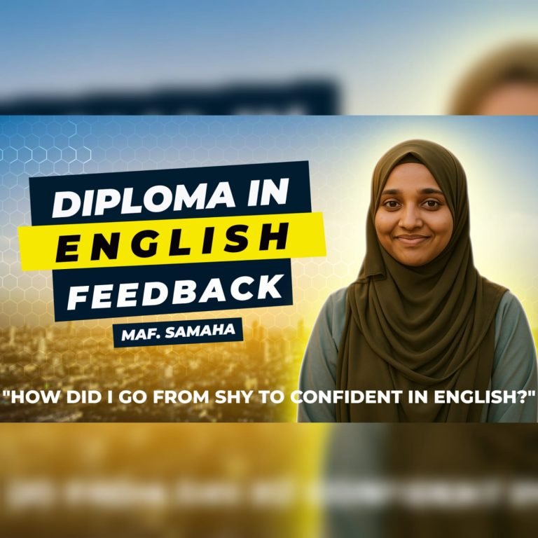 Feedback | Diploma in English | Miss. MAF. Samaha | Harwest International Business College