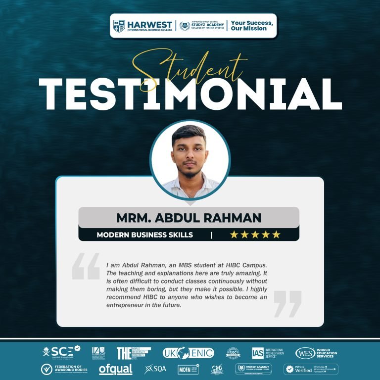 Learner Journey | Modern Business Skills | MRM. Abdul Rahman