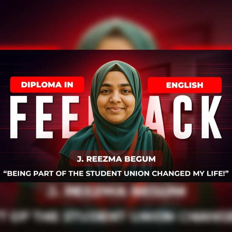 Feedback | Diploma in English | Miss. J. Reezma Begum | Harwest International Business College
