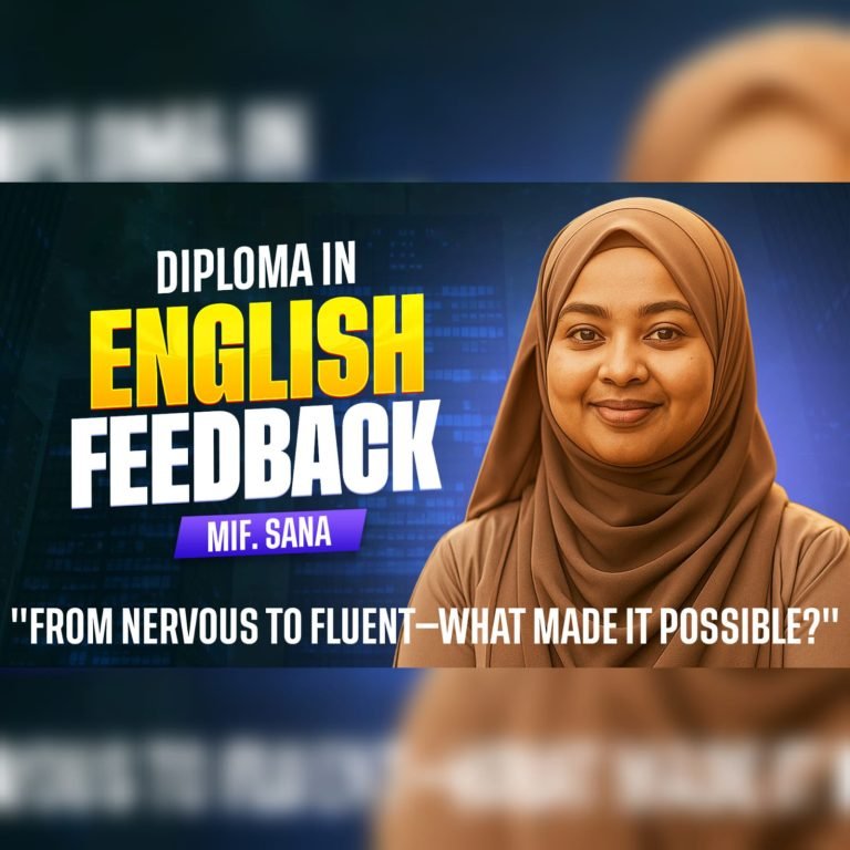 Feedback | Diploma in English | Miss. MIF. Sana | Harwest International Business College