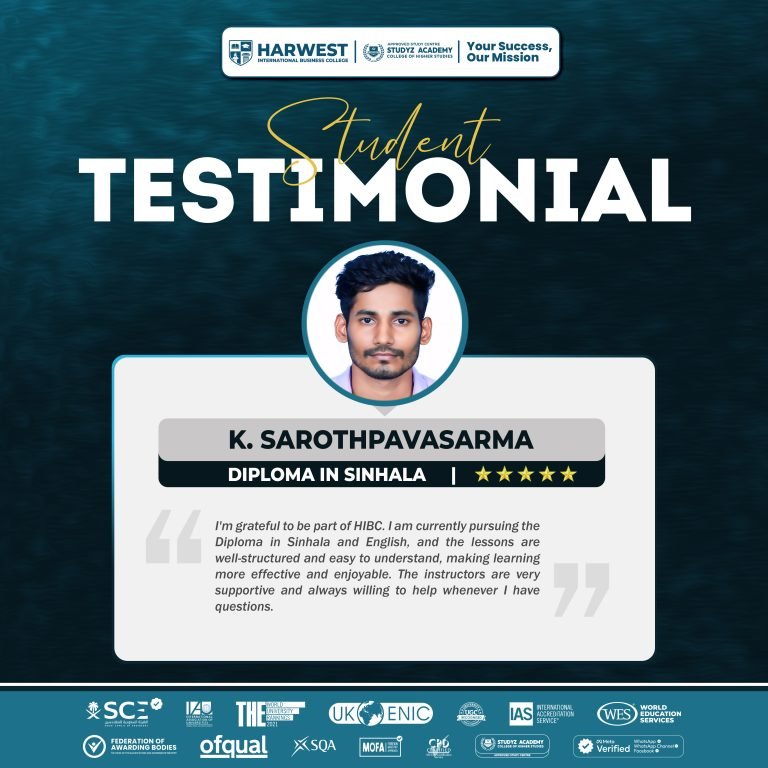 💡 𝐋𝐞𝐚𝐫𝐧𝐞𝐫 𝐉𝐨𝐮𝐫𝐧𝐞𝐲 | 𝐃𝐢𝐩𝐥𝐨𝐦𝐚 𝐢𝐧 𝐒𝐢𝐧𝐡𝐚𝐥𝐚 | 𝐊. 𝐒𝐚𝐫𝐨𝐭𝐡𝐩𝐚𝐯𝐚𝐬𝐚𝐫𝐦𝐚 ✨⁣⁣⁣⁣⁣⁣⁣