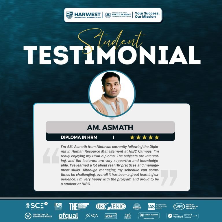 𝐇𝐞𝐚𝐫 𝐟𝐫𝐨𝐦 𝐎𝐮𝐫 𝐒𝐭𝐮𝐝𝐞𝐧𝐭! | 𝐃𝐢𝐩𝐥𝐨𝐦𝐚 𝐢𝐧 𝐇𝐮𝐦𝐚𝐧 𝐑𝐞𝐬𝐨𝐮𝐫𝐜𝐞 𝐌𝐚𝐧𝐚𝐠𝐞𝐦𝐞𝐧𝐭 | 𝐀𝐌. 𝐀𝐬𝐦𝐚𝐭𝐡