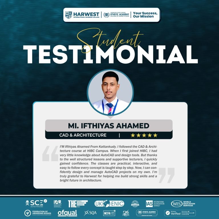 𝐇𝐞𝐚𝐫 𝐟𝐫𝐨𝐦 𝐎𝐮𝐫 𝐒𝐭𝐮𝐝𝐞𝐧𝐭! | 𝐃𝐢𝐩𝐥𝐨𝐦𝐚 𝐢𝐧 𝐂𝐀𝐃 𝐚𝐧𝐝 𝐀𝐫𝐜𝐡𝐢𝐭𝐞𝐜𝐭𝐮𝐫𝐞 | 𝐌𝐈. 𝐈𝐟𝐭𝐡𝐢𝐲𝐚𝐬 𝐀𝐡𝐚𝐦𝐞𝐝