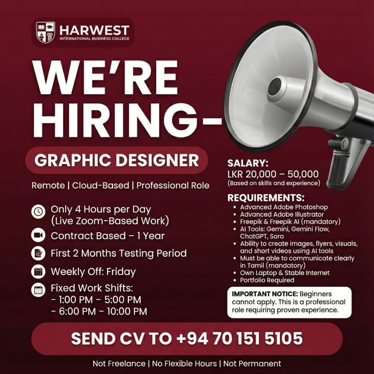 📌 𝐉𝐨𝐛 𝐕𝐚𝐜𝐚𝐧𝐜𝐲: 𝐆𝐫𝐚𝐩𝐡𝐢𝐜 𝐃𝐞𝐬𝐢𝐠𝐧𝐞𝐫 (𝐑𝐞𝐦𝐨𝐭𝐞 | 𝐂𝐥𝐨𝐮𝐝-𝐁𝐚𝐬𝐞𝐝 | 𝐏𝐫𝐨𝐟𝐞𝐬𝐬𝐢𝐨𝐧𝐚𝐥 𝐑𝐨𝐥𝐞)