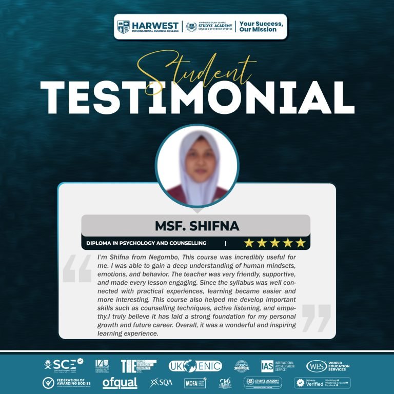 𝐋𝐞𝐚𝐫𝐧𝐞𝐫 𝐉𝐨𝐮𝐫𝐧𝐞𝐲 | 𝐃𝐢𝐩𝐥𝐨𝐦𝐚 𝐢𝐧 𝐏𝐬𝐲𝐜𝐡𝐨𝐥𝐨𝐠𝐲 𝐚𝐧𝐝 𝐂𝐨𝐮𝐧𝐬𝐞𝐥𝐥𝐢𝐧𝐠 | 𝐌𝐒𝐅. 𝐒𝐡𝐢𝐟𝐧𝐚