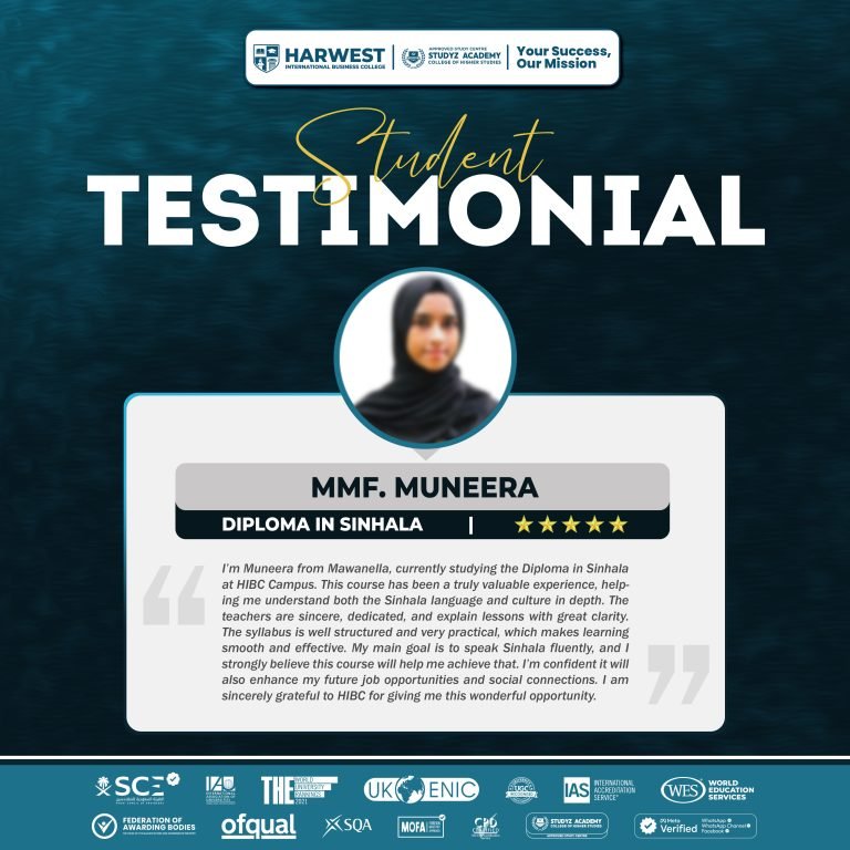 𝐋𝐞𝐚𝐫𝐧𝐞𝐫 𝐉𝐨𝐮𝐫𝐧𝐞𝐲 | 𝐃𝐢𝐩𝐥𝐨𝐦𝐚 𝐢𝐧 𝐒𝐢𝐧𝐡𝐚𝐥𝐚 | 𝐌𝐌𝐅. 𝐌𝐮𝐧𝐞𝐞𝐫𝐚