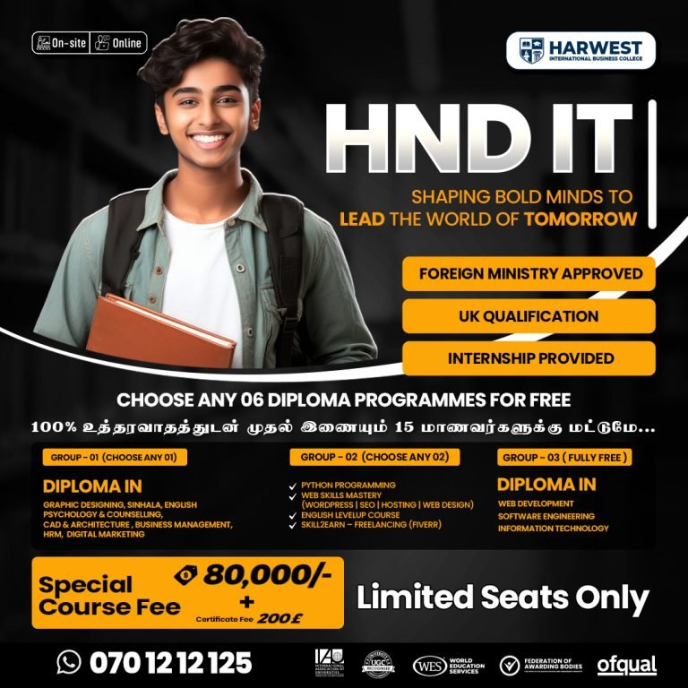 HND In Information Technology (HNDIT) |  UK Qualification | Global Career Focused