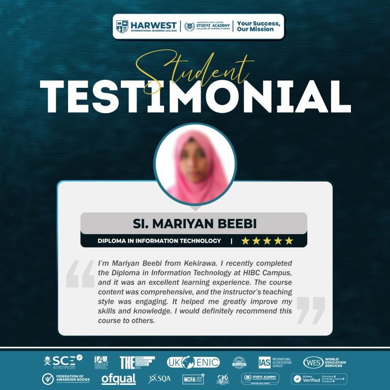 Learner Journey | 𝐃𝐢𝐩𝐥𝐨𝐦𝐚 𝐢𝐧 𝐈𝐧𝐟𝐨𝐫𝐦𝐚𝐭𝐢𝐨𝐧 𝐓𝐞𝐜𝐡𝐧𝐨𝐥𝐨𝐠𝐲 | 𝐒𝐈. 𝐌𝐚𝐫𝐢𝐲𝐚𝐧 𝐁𝐞𝐞𝐛𝐢