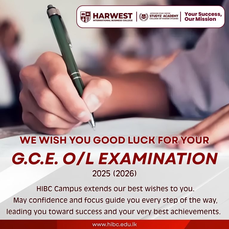 Wishing all G.C.E.O/L candidates the very best as you step into this important milestone.